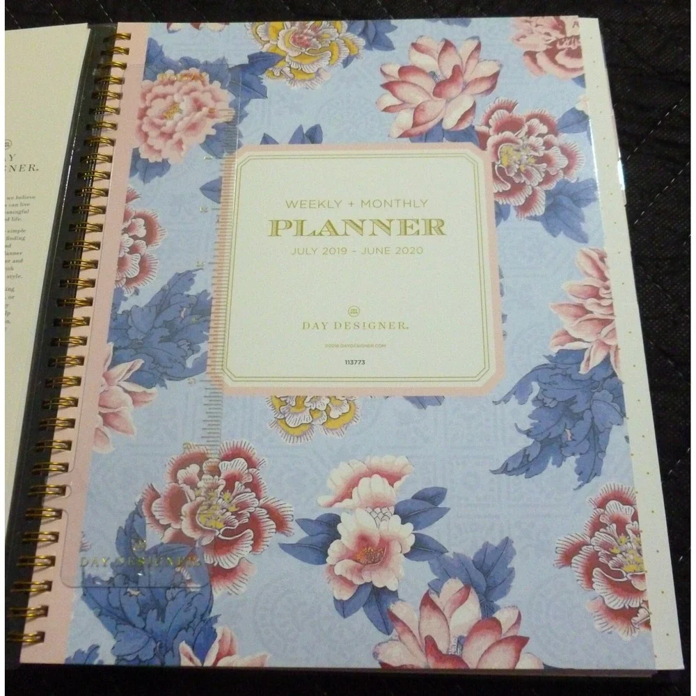 Day Designer Weekly Monthly Planner July 2019 - June 2020 Grand Bloom 8 5